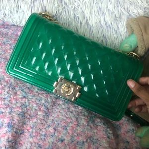 Jelly green purse
